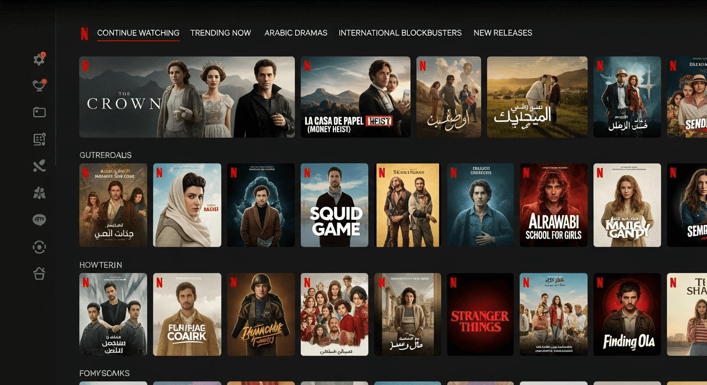 Catalogue Netflix Tunisie 2025 - films, séries et contenus originaux
