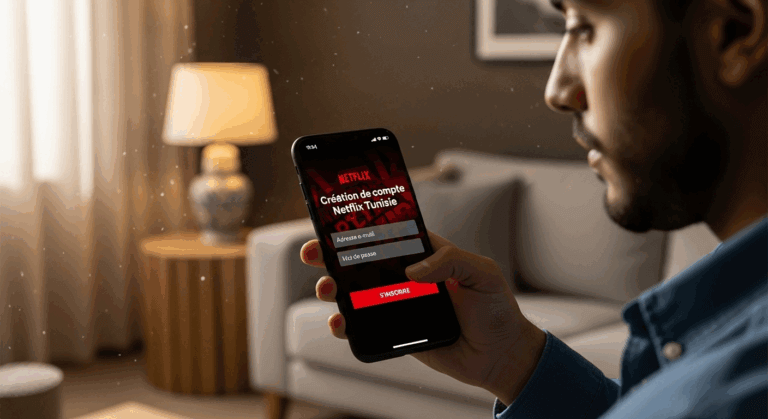 Création compte Netflix Tunisie 2025