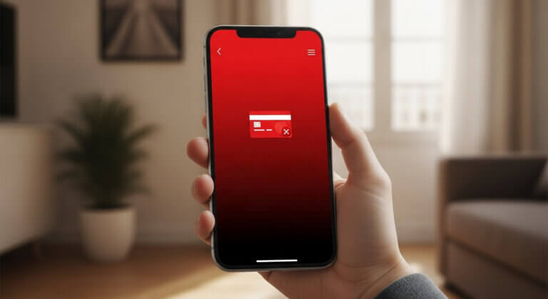 Erreur de paiement Netflix en Tunisie - Message d'échec de transaction sur smartphone